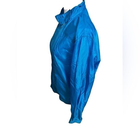 Nike women vintage 80s windbreaker jacket coat lightweight blue - Picture 3 of 12